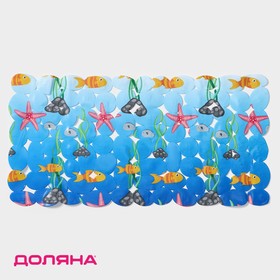 SPA-коврик для ванны на присосках Доляна «Лагуна», 35×72 см