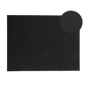 Картон цветной Гофрированный, 650 х 500мм Sadipal Ondula, 1 лист, 328 г/м2, черный