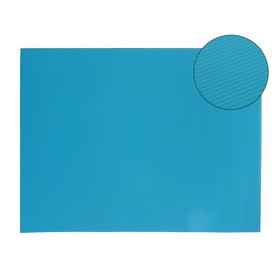 Картон цветной Гофрированный, 650 х 500мм Sadipal Ondula, 1 лист, 328 г/м2, синий
