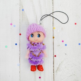Брелок «Куколка», в шапочке и шарфе, цвета МИКС в Донецке