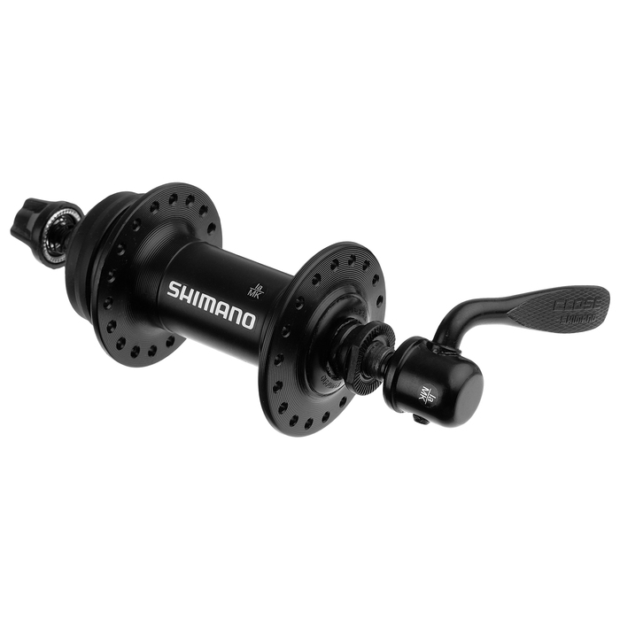 Втулка передняя Shimano RM35, 36 отв, под диск C.Lock, QR (эксцентрик), цвет чёрный