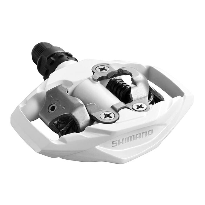 Педали Shimano M530, SPD, с шипами, цвет белый