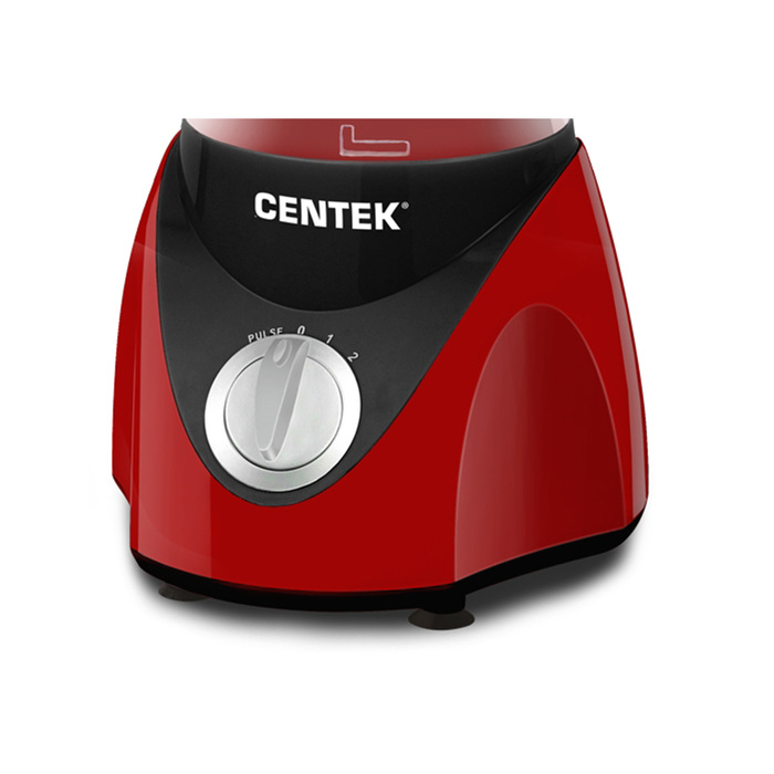 Блендер Centek CT-1323, стационарный, 520 Вт, 1.5 л, 2 скорости, импульс, красный - фото 47251