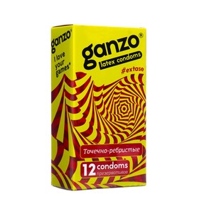 Презервативы «Ganzo» Extase, ребристые, 12 шт