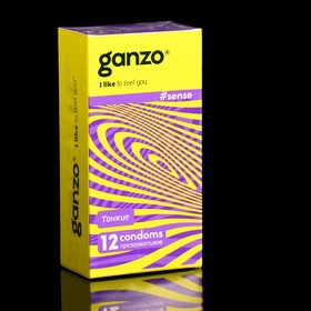 Презервативы «Ganzo» Sense, тонкие, 12 шт.