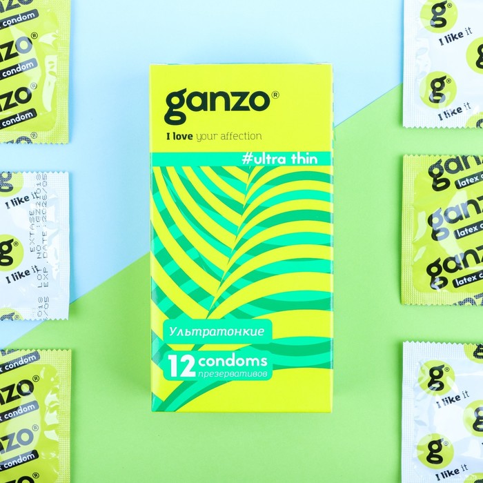 Презервативы Ganzo Ultra thin, ультра-тонкие, 12 шт. - фото 235094