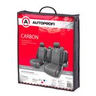 Чехол-майка AUTOPROFI CARBON CRB-802 GY , полиэстер под карбон, 9 предметов, цвет серый 2262361 Чехол-майка AUTOPROFI CARBON CRB-802 GY , полиэстер под карбон, 9 предметов, цвет серый 2262361
