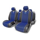 Чехол-майка AUTOPROFI CARBON CRB-802 BL, полиэстер под карбон, 9 предметов, цвет синий 2262362 - фото 57812