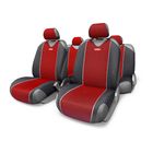 Чехол-майка AUTOPROFI CARBON CRB-802 RD, полиэстер под карбон, 9 предметов, цвет красный 2262363 - фото 57816