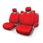 Чехол-майка AUTOPROFI R-1 SPORT PLUS R-902P RD, закрытое сиденье, полиэстер, 9 предметов, цвет красный 2262380 - фото 57829