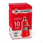 Домкрат гидравлический AUTOPROFI DG-10, бутылочный, 10 тонны, высота подъёма 405 мм 2262813 Домкрат гидравлический AUTOPROFI DG-10, бутылочный, 10 тонны, высота подъёма 405 мм 2262813