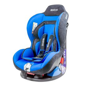 Детское кресло Sparco F5000K, группы 0+/1 (0-18 кг/0-4 года), велюр + вставки из полиэстера, цвет синий 2262835