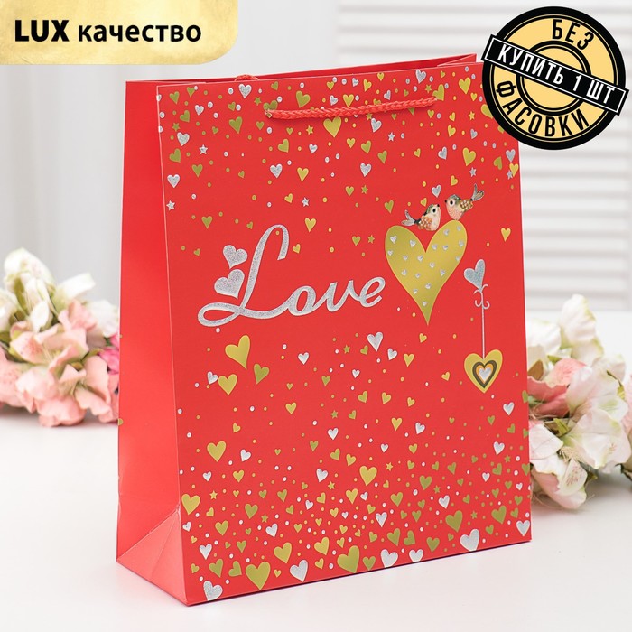 The package laminated "Love" 26 x 10 x 32 cm, MIX
