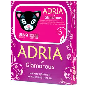 Цветные контактные линзы Adria Glamorous - Brown, 0.00/8,6, в наборе 2шт