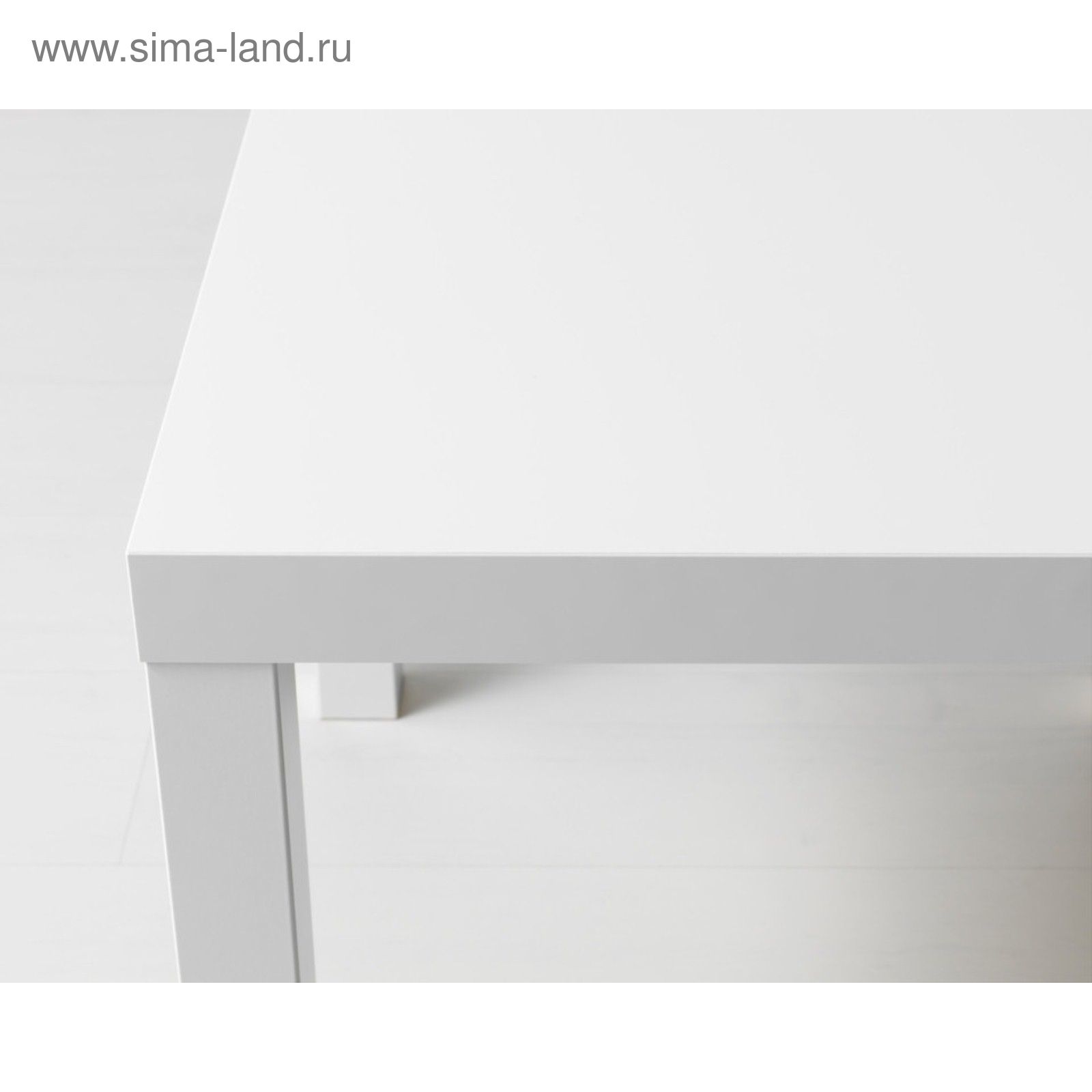ЛАКК придиванный столик, белый, 55x55 см
