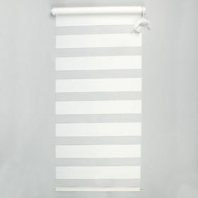 Штора-ролет «День и Ночь», 140 х 160 см, цвет белый