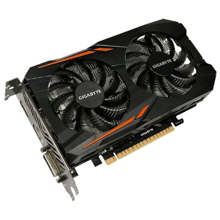 Видеокарта Gigabyte GeForce GTX 1050 (GV-N1050OC-2GD) 2G,128bit,GDDR5,1379/7008