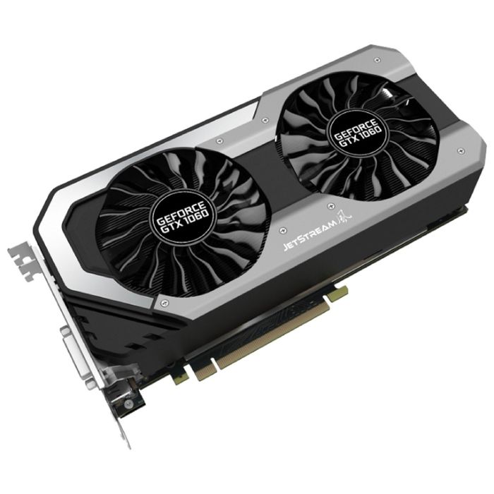 Видеокарта Palit GeForce GTX 1060 Jetstream 6G,192bit GDDR5 1506/8000,Ret