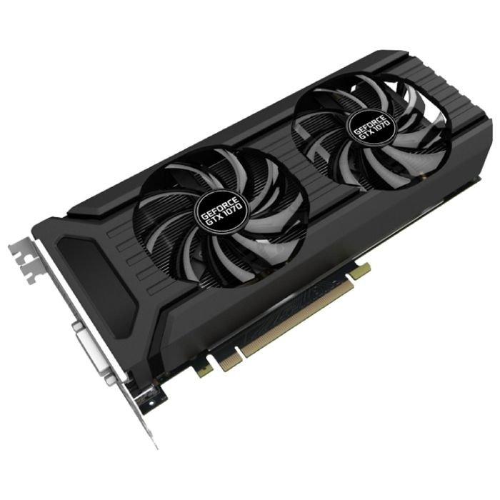 Видеокарта Palit GeForce GTX 1070 DUAL 8G,256bit,GDDR5,1506/8000,Ret