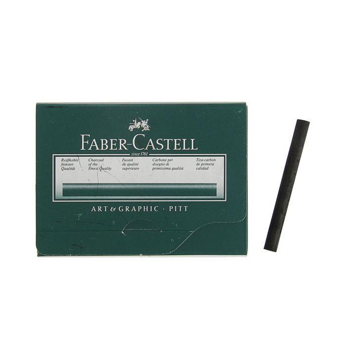 Уголь натуральный прессованный Faber-Castell PITT® Monochrome Preisskohle, extra Soft цена за 1 штуку