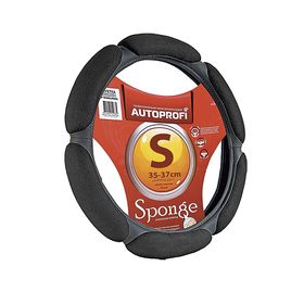 Оплётка руля AUTOPROFI SP-5026 BK (S), алькантара, 6 "подушек", наполнитель поролон с памятью 2 см, цвет чёрный 2262539