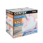 Отпариватель Centek CT-2371, напольный, 2000 Вт, 1700 мл, 30 г/мин, шнур 1.8 м, бело-розовый - фото 47447