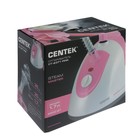 Отпариватель Centek CT-2371, напольный, 2000 Вт, 1700 мл, 30 г/мин, шнур 1.8 м, бело-розовый - фото 47449