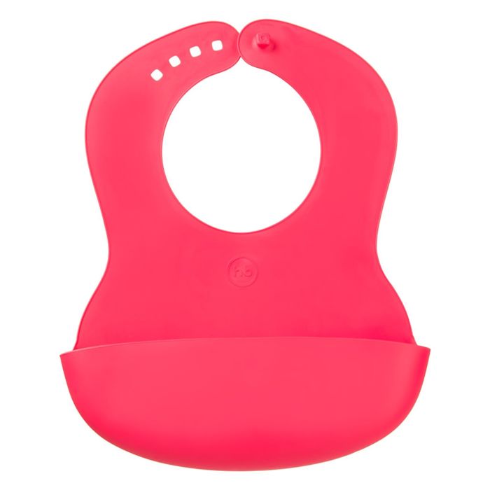 Нагрудник Happy Baby пластиковый &quot;BABY PLASTIC BIB&quot; NEW красный