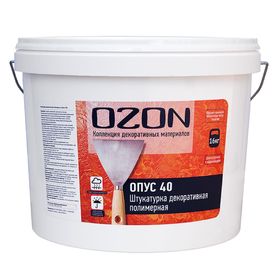 Штукатурка декоративная OZON "Опус 40" акриловая 8 кг