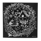 Гравюра «Птичка» с металлическим эффектом серебра, 18,5 х 18,5 см Гравюра «Птичка» с металлическим эффектом серебра, 18,5 х 18,5 см