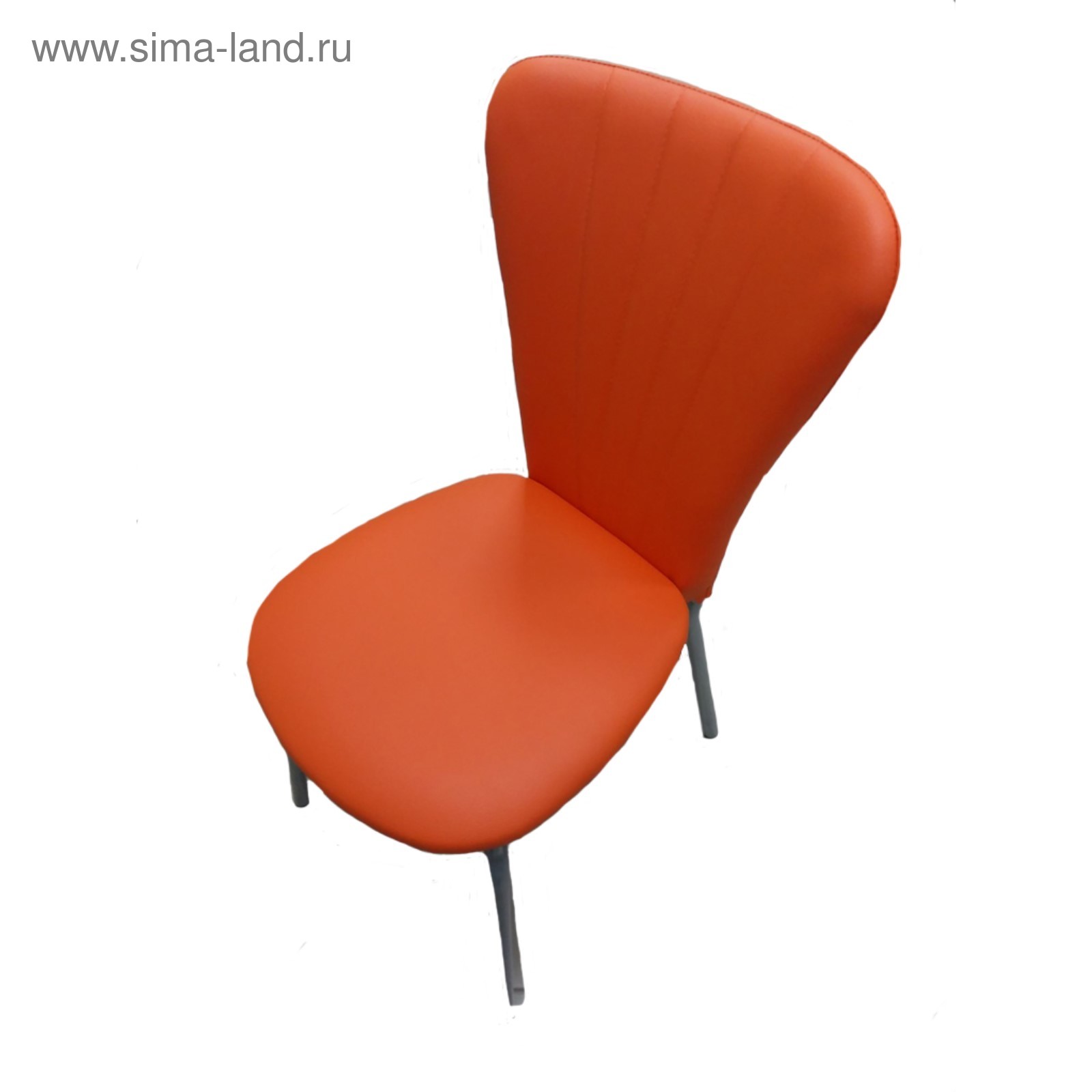 оранжевые стулья для кухни на металлокаркасе