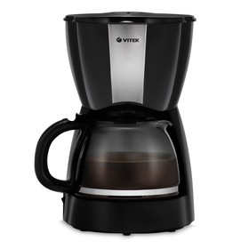Кофеварка Vitek VT-1503 BK, капельная, 900 Вт, 1.2 л, чёрная