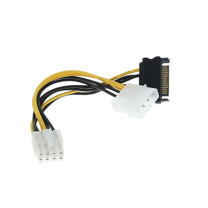 Разветвитель питания Cablexpert CC-PSU-82, Molex+SATA-PCI-Express 8pin, подключение к б/п