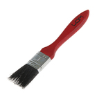 LOM flat brush, synthetic bristle black wooden handle 1" (25 mm)