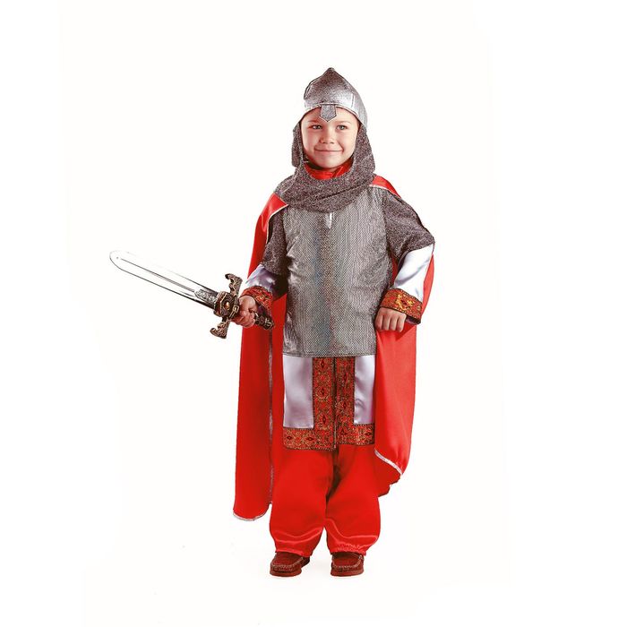 Карнавальный костюм «Богатырь», текстиль, размер 32, рост 122 см - фото 898168