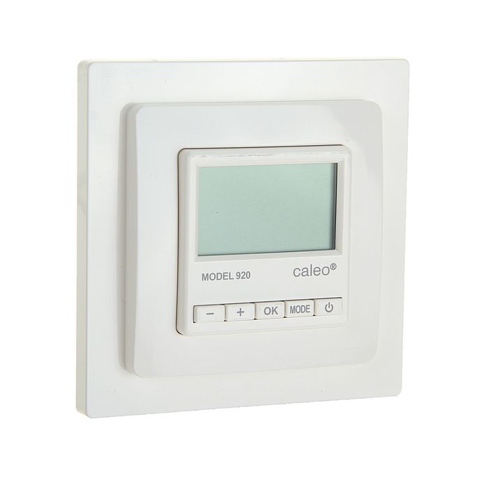 Терморегулятор CALEO 920, LCD-дисплей, 2000 Вт, белый