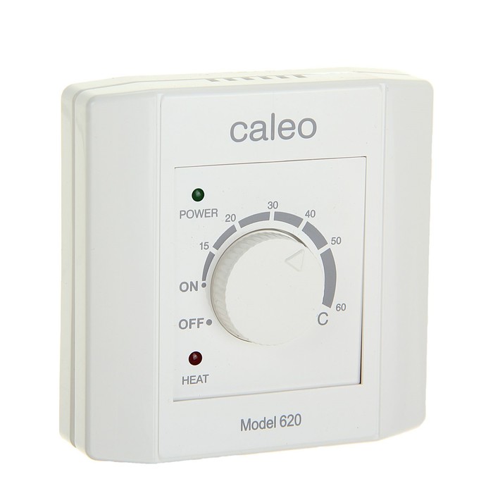 Терморегулятор CALEO 620, механический, 3,5 кВт, белый
