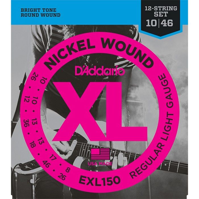 Струны для электрогитары D'Addario EXL150 Nickel Wound, Regular Light, 10-46