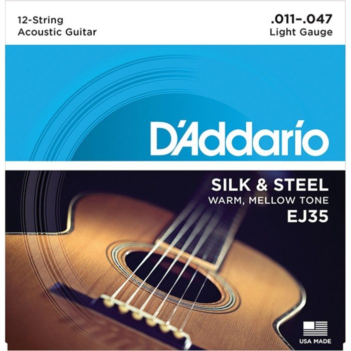 Струны для акустической гитары D`Addario EJ35 SILK&amp;STEEL 11-47