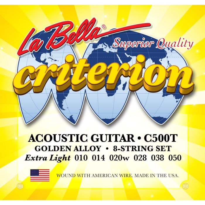 Струны для акустической гитары La Bella C500S Criterion, Light, 12-52