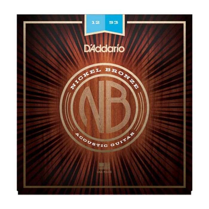 Струны для акустической гитары D'Addario NB1253 Nickel Bronze, Light, 12-53