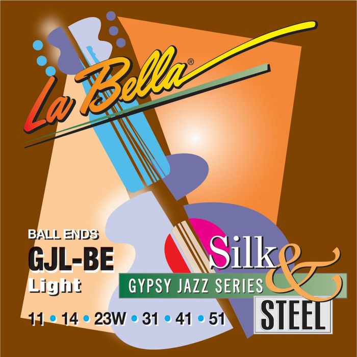 Струны для электрогитары La Bella GJL-BE Gypsy Jazz, Light, 11-51