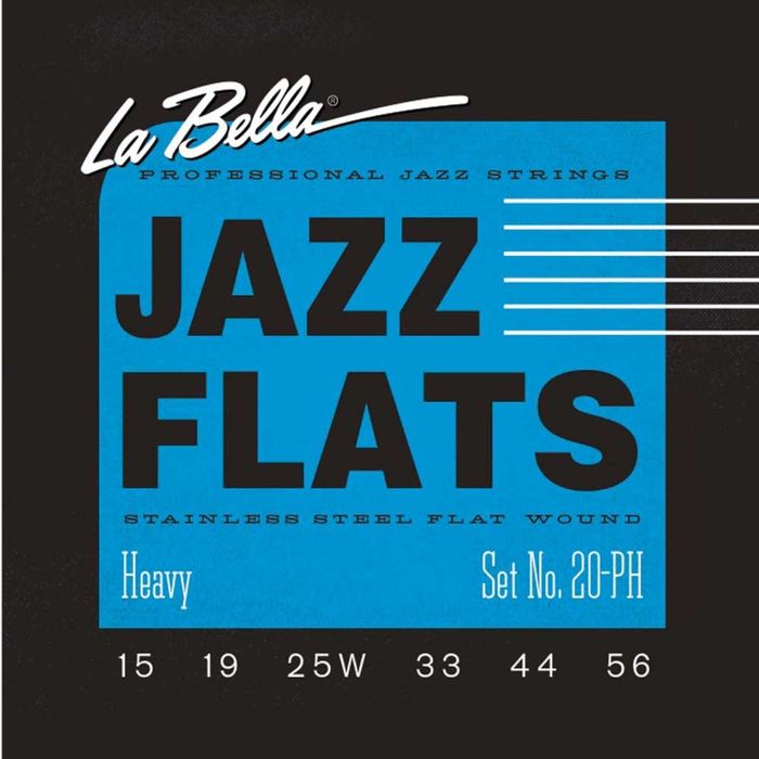 Струны для электрогитары La Bella 20PH Jazz Flats, Heavy 15-56