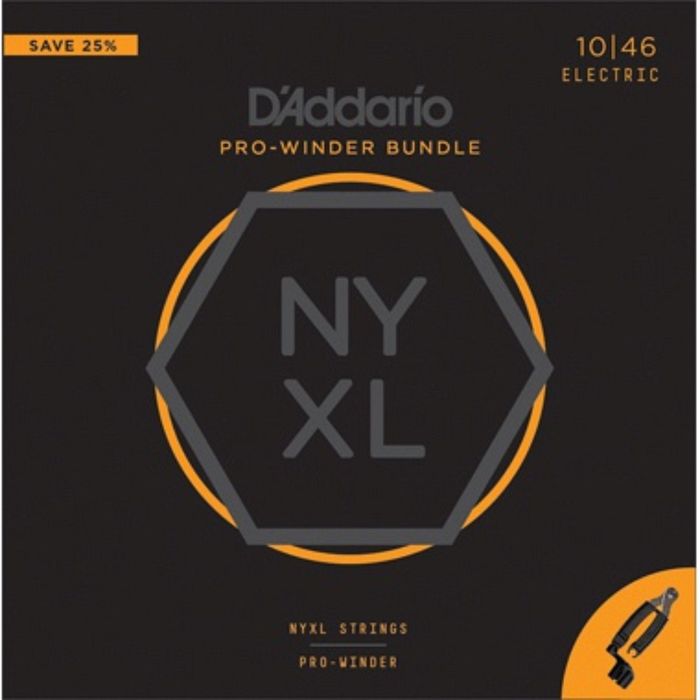 Струны для электрогитары D'Addario NYXL1046-PW 10-46 + машинка для намотки струн