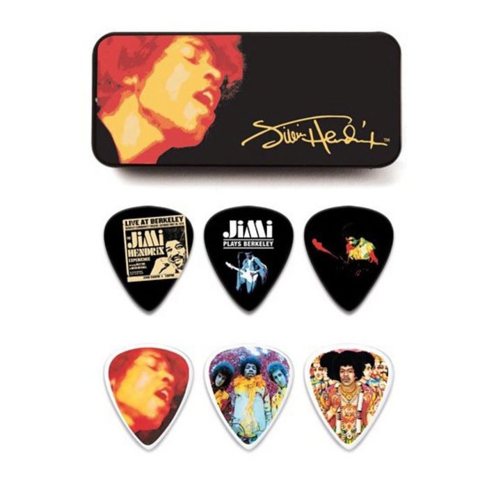 Медиаторы Dunlop JH-PT03H Jimi Hendrix Electric Lady Land  12шт, толстые, в коробочке,