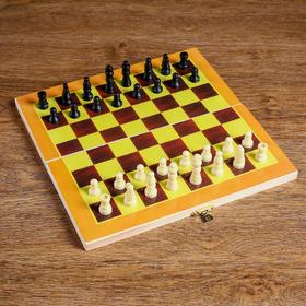 Chess "tulpa", (figures of wood, Board wood 24x24 cm)