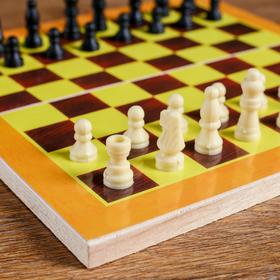 Chess "tulpa", (figures of wood, Board wood 24x24 cm)