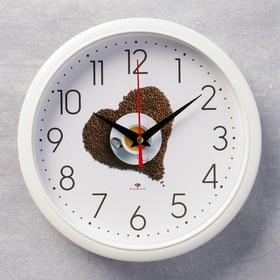 Часы настенные круглые "Кофе", 22х22 см микс в Донецке