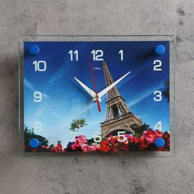 Часы настенные, серия: Город, "Эйфелева башня", 20х26  см, микс в Донецке