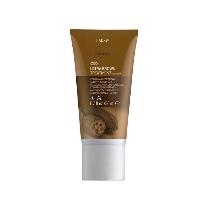 LAKME Teknia Ultra Brown Treatment Средство для поддержания темных оттенкв окрашеных волос, 50 мл